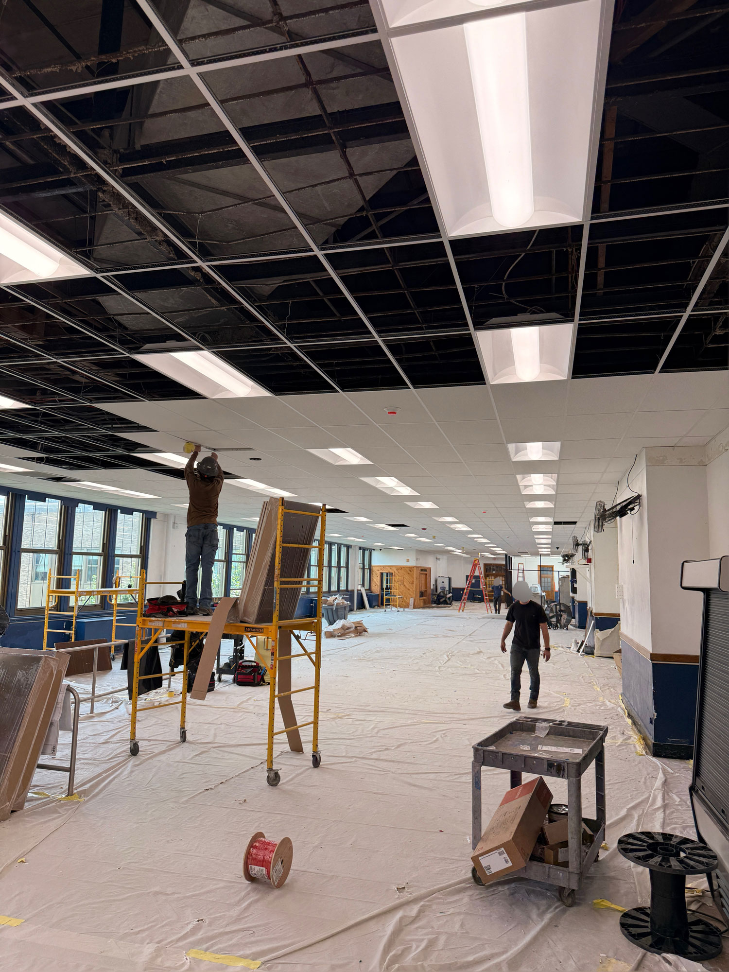 The Scranton City School District has undertaken remediation efforts to remove building hazards.
