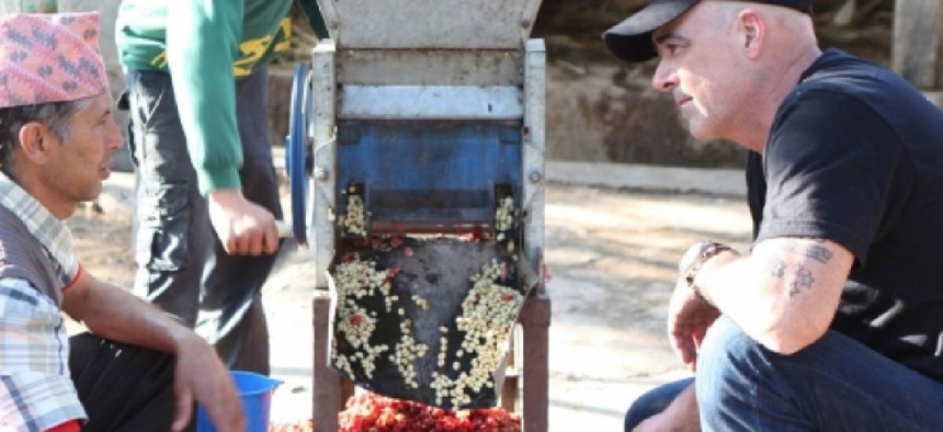 Todd Carmichael, right - image from La Colombe