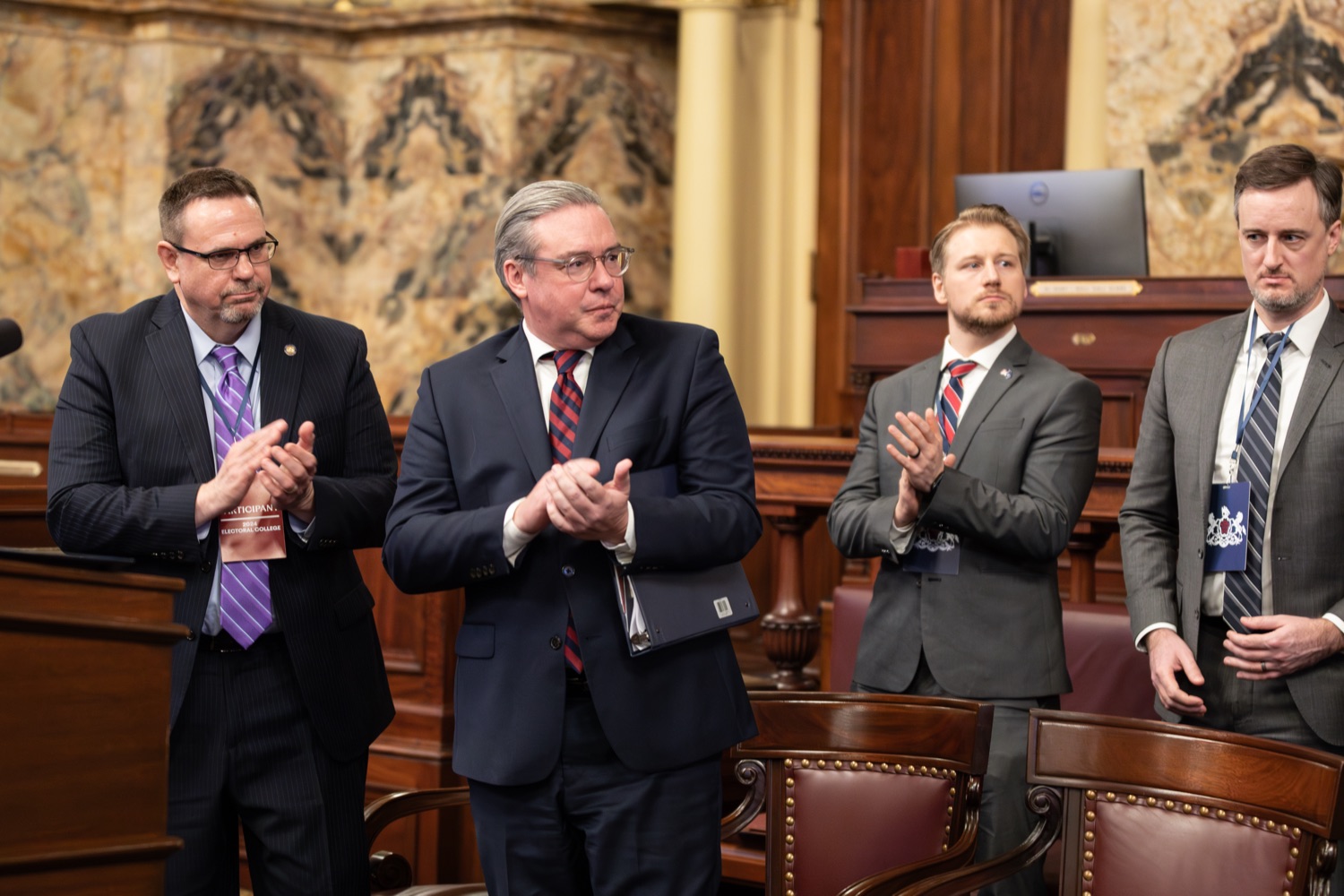 Pennsylvania Secretary of State Al Schmidt was at Tuesday's Electoral College meeting.