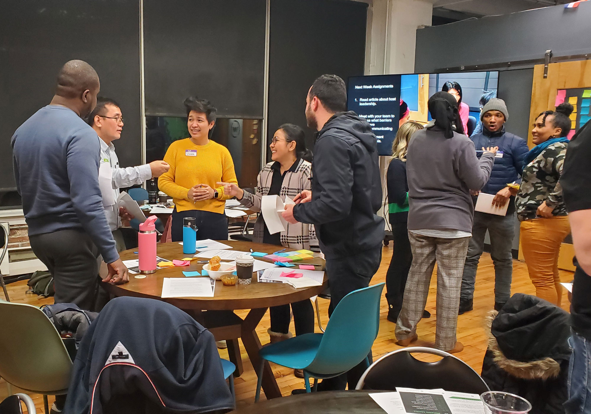 An Immigrant Leadership Institute training session held at The Welcoming Center in Philadelphia.