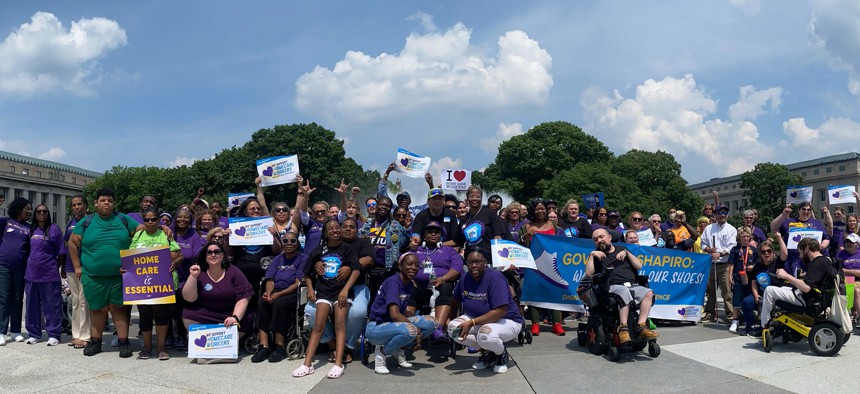 SEIU members