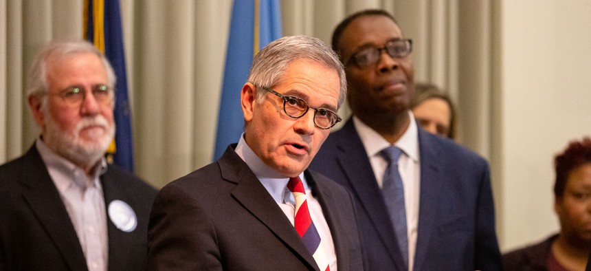Philadelphia District Attorney Larry Krasner